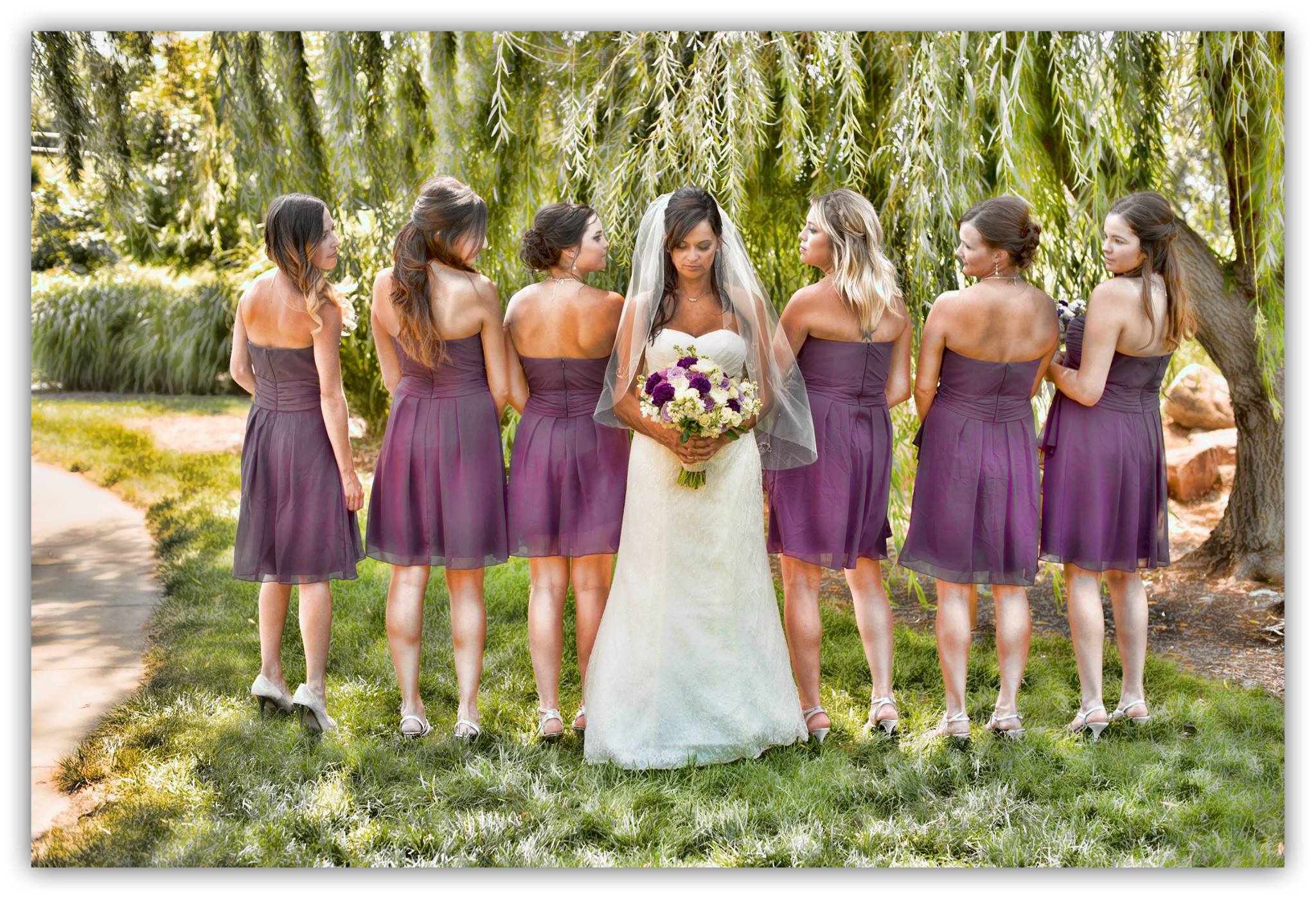 Bride and Bridesmaids